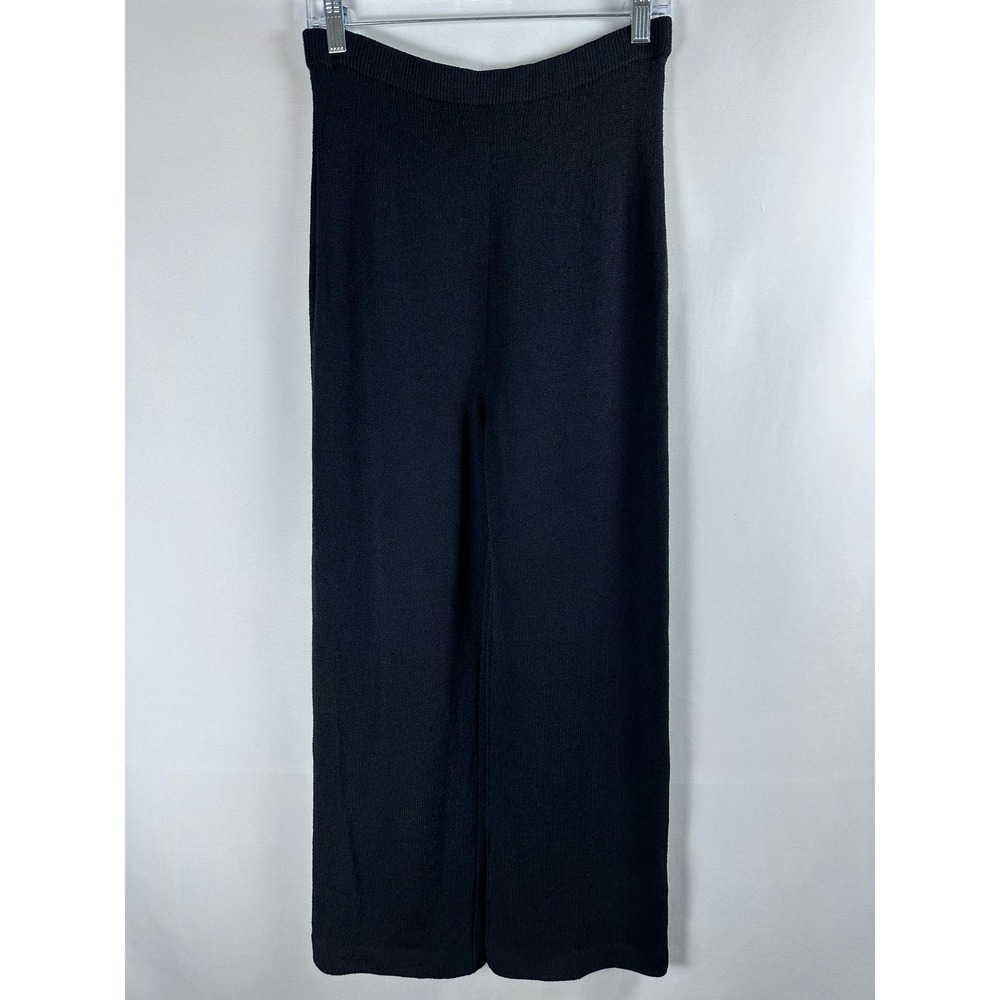 Vintage St. John Basics Black Santana Knit Pull On Pants Size 2 Made In USA 90s